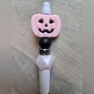 Handmade Pink Pumpkin Pen